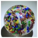 Antique 'Scrambled' Art Glass Paperweight