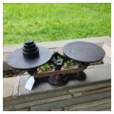 Antique Cast Iron Mercantile Pan Scale marked "2"