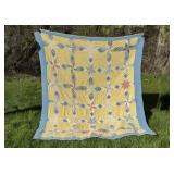 Antique Hand Sewn Applique Quilt