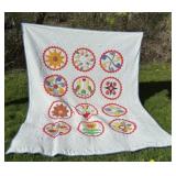 Vintage Hand Sewn Applique Album Quilt
