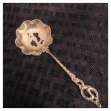 Antique Sterling Bon Bon / Nut Spoon