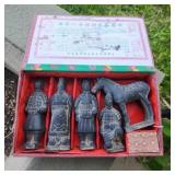 Vintage MiniatureTerracotta Qin Dynasty Figures