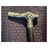 Antique Silver Plated Metal Walking Stick / Cane