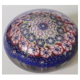 Antique Millifiori Art Glass Paperweight