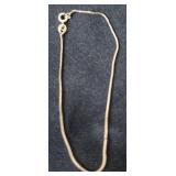 Delicate 14K Yellow Gold Bracelet - 7' long