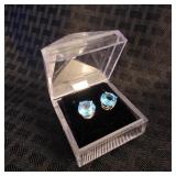 14K Yellow Gold & Paraiba Tourmaline Earrings
