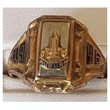 Vintage 10K Gold Auburn High School Class Ring