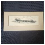 Original 'Ted Carroll' Drawing - East Hampton, L I