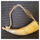 Antique Primitive Powder Horn - 'Cedar CreeK'