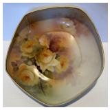 Antiq. Hand Painted Nippon Porcelain Pentagon Bowl