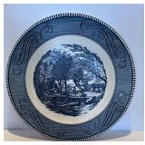 Vintage 'Royal' China 10' Plate - Currier & Ives