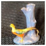 Antique Noritake Lusterware Figural Pheasant Vase