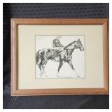 Original "Ted Carroll" - Eddie Arcaro on Racehorse