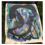 Rodger Mack Watercolor Painting- "Toro Negro" 1989