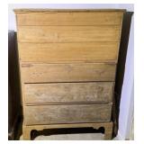 Tall Country Chippendale Lift-Top Blanket Chest