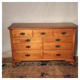 Vintage Link Taylor Chippendale 9 Drawer Chest