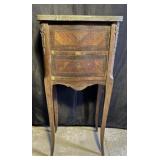 French Belle ï¿½poque 2 Drawer Parquetry Stand