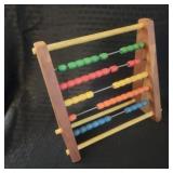 Vintage Sandberg Painted Wooden Table Abacus