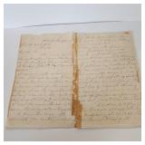 Original Hand Written Letter - Civil War Content