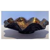 Antique Imperial Carnival Glass Bowl - Pansy