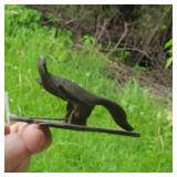 Antique Figural Cast Iron "Duck" Paper Holder