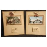 2 Antique Wall Calendars with Auburn Postcards