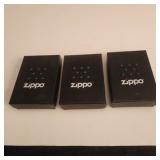 3 'Zippo' Lighters Promoting Sport Fishing