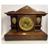 Antique "Waterbury" Architectural Mantel Clock