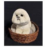 Vintage "SANDCAST " Bichon Frise Sculpture