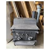 "Fisher" Steel Double Door Wood Stove