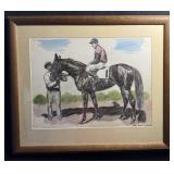 Vintage Racehorse " Bewitched " by Ted Carroll