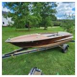 1963 Wooden Chris-Craft Boat "Holiday" Model