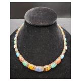 Vintage "Taxco" 950 Silver & Gemstone Necklace
