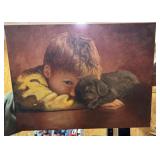 Vintage Painting oil on Canvas Signed
