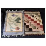 Vintage 2 Swedish "Rollakan"Flatweave Textiles