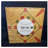 Vintage Wooden Baseball " Dart Ball " Game Board