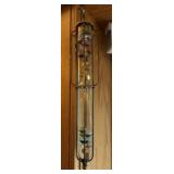 Vtg Galileo Thermometer Brass Frame