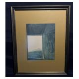 "Andrew Wyeth" Print "Burning Off" 1961