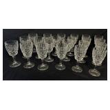Royal Irish Crystal 22 Goblets "Megan " Pattern