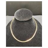 Fine "Harlyn" 14K Gold Flat Link Necklace
