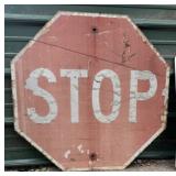 Vintage "Stop" Sign - Nicely Weathered