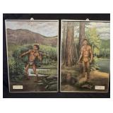2 "Foster Disinger" Paintings of Native Americans