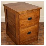 Fine & Rare "Stickley" Oak 2 Drawer Filing Cabinet