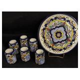Vintage " Tomas Huerta M. " Talavera 7 Piece Set