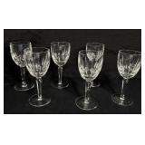 Vintage 6 Waterford Claret Wine Glasses "Kildare"
