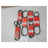6 Assorted Bobcat belts
