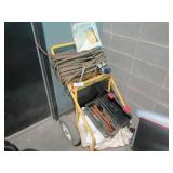 Mobile acetylene cart, blankets, torches, gauges