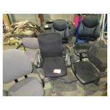 Lot of Office Chairs - 5 Wheeled, 1 Stationary