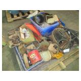Mixed pallet ï¿½ crane controls, pins, bolts, etc
