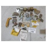 Assorted CAT brackets, clips, clamps and retainers
